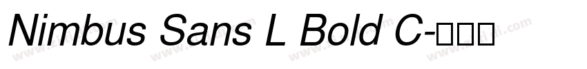 Nimbus Sans L Bold C字体转换
